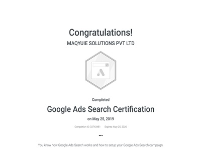 google_ads certificate